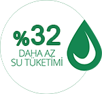 daha az su tüketimi